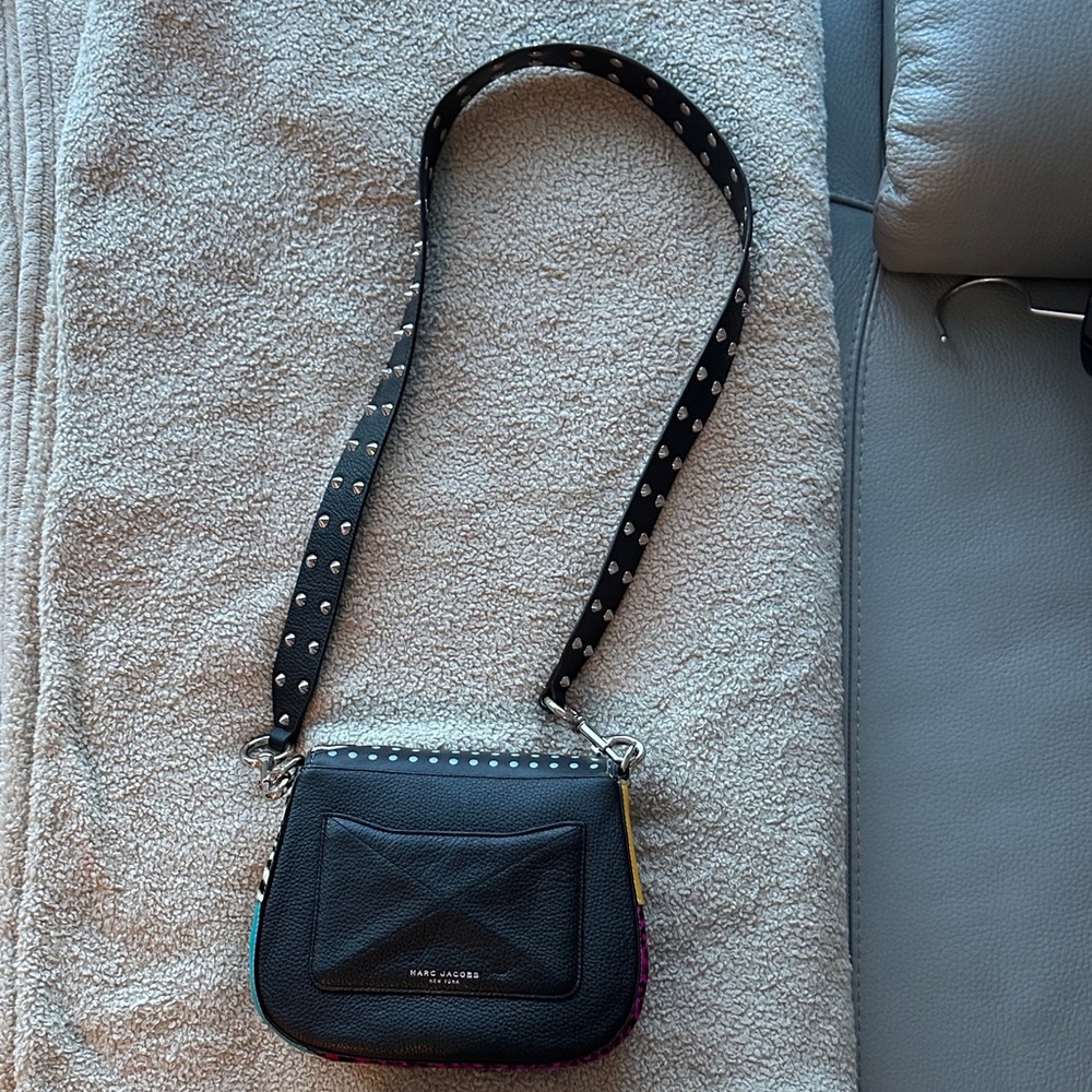 Multicolor Patchwork Crossbody Bag - image 2